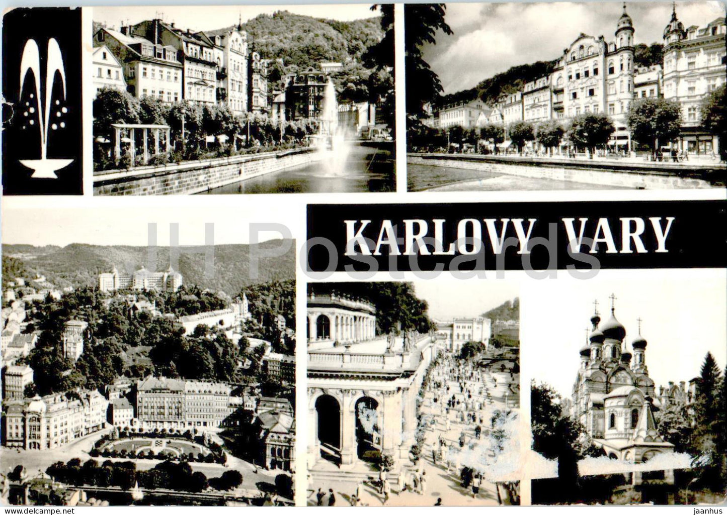 Karlovy Vary - multiview - 1970 - Czech Republic - Czechoslovakia - used - JH Postcards