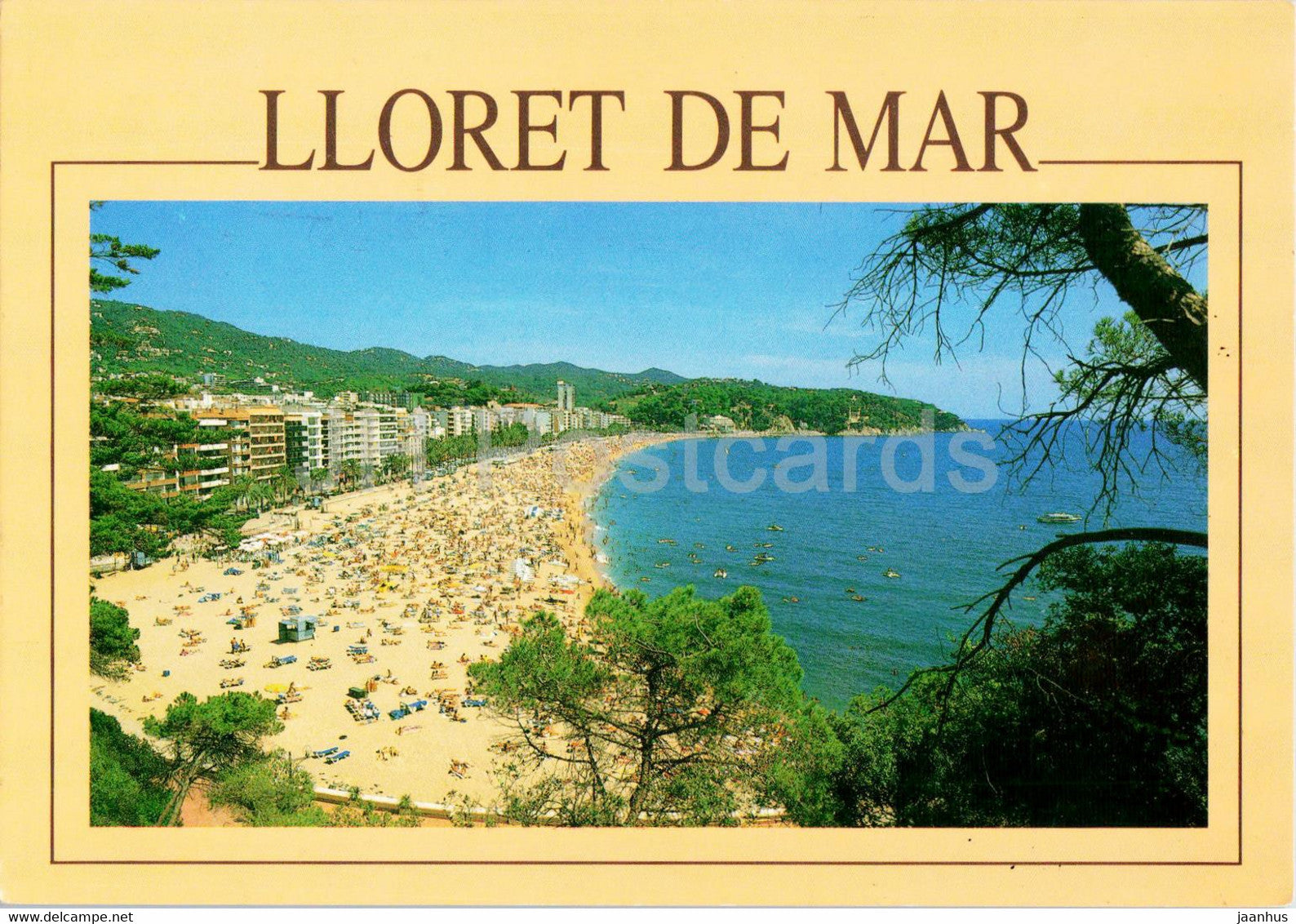 Lloret de Mar - Vista Parcial - beach - 1604 - Spain - used - JH Postcards