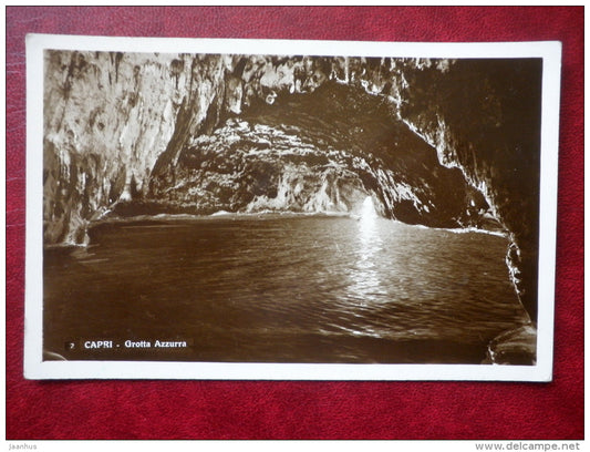 Grotta Azzurra , Capri - Azzurra Cave - Angeli Terni - old postcard - Italy - unused - JH Postcards