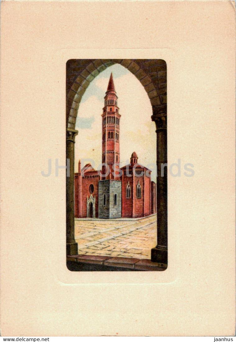 Milano - Milan - Dandolo Bellini - Campanili D'Italia - S Gottardo - Bell towers of Italy - old postcard - Italy - used - JH Postcards