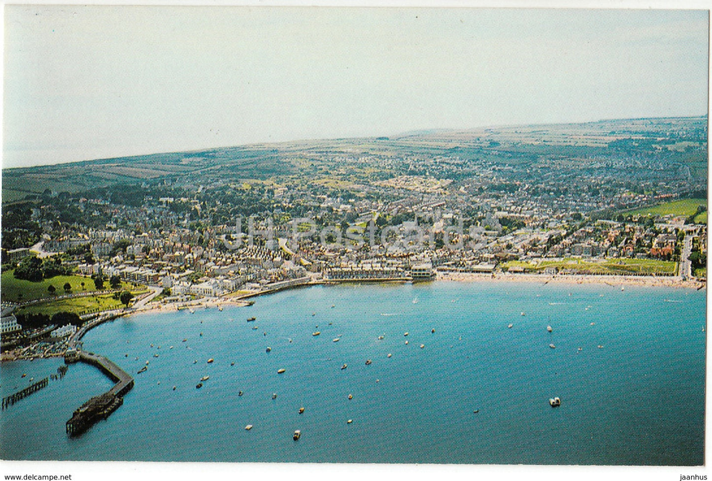 Swanage - aerial view - PLX2235 - 1985 - United Kingdom - England - used - JH Postcards