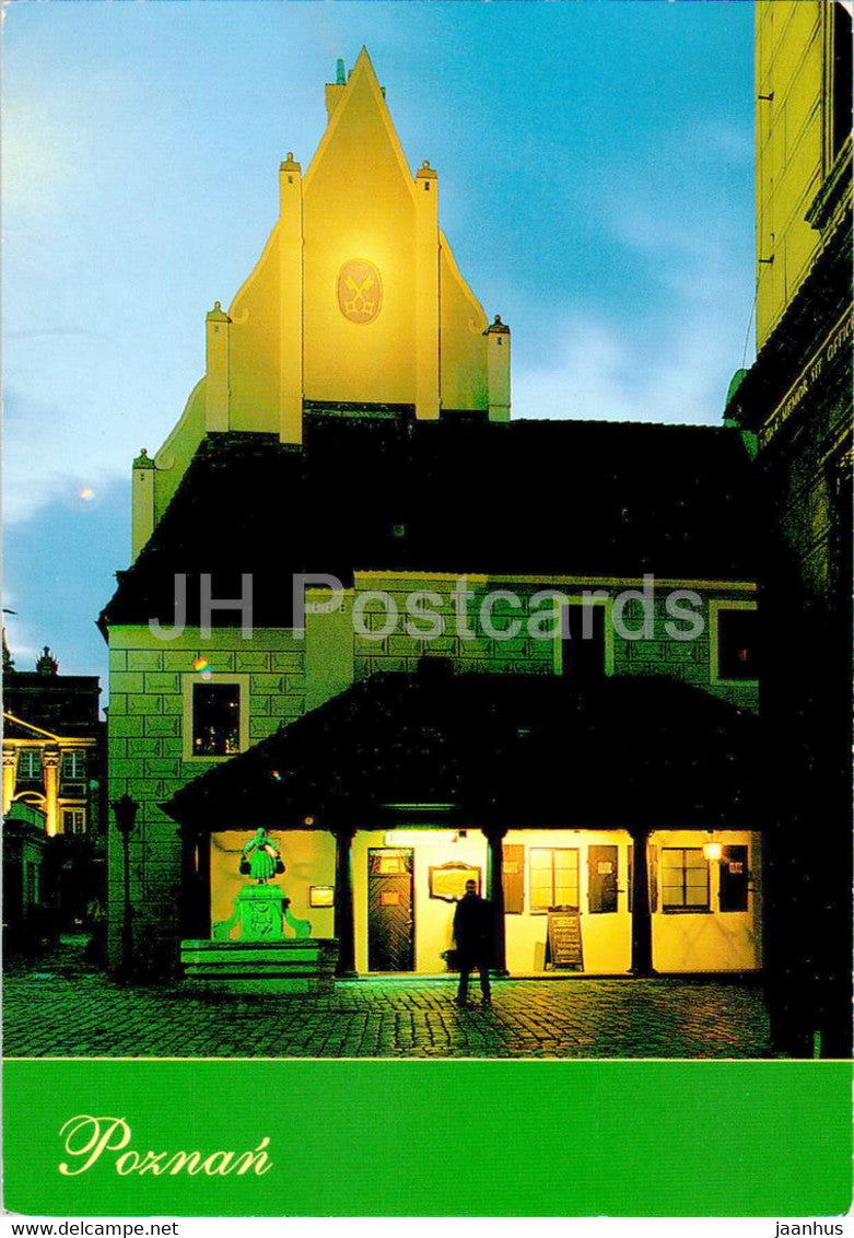 Poznan - street view - Poland - used - JH Postcards