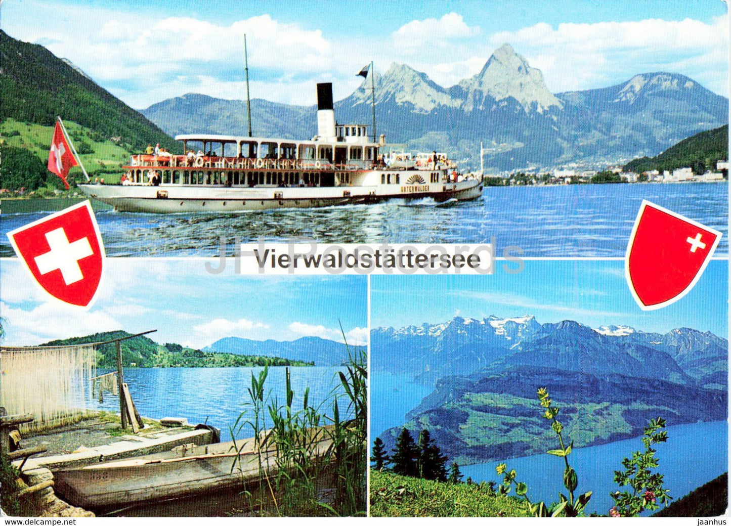 Vierwaldstattersee - ship Unterwalden - steamer - ship - 36 - 1980 - Switzerland - used - JH Postcards