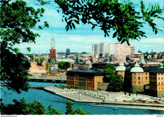 Stockholm - Gamla Sta'n fran Soder - Old City - 35 - Sweden - unused - JH Postcards