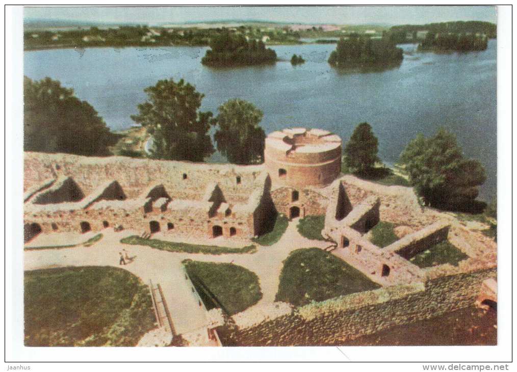 A view from the Donjon - Trakai - 1966 - Lithuania USSR - unused - JH Postcards