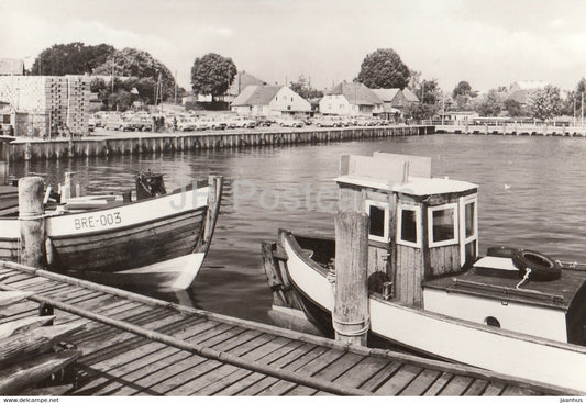 Breege Rugen - Hafen - boat - Germany DDR - unused - JH Postcards