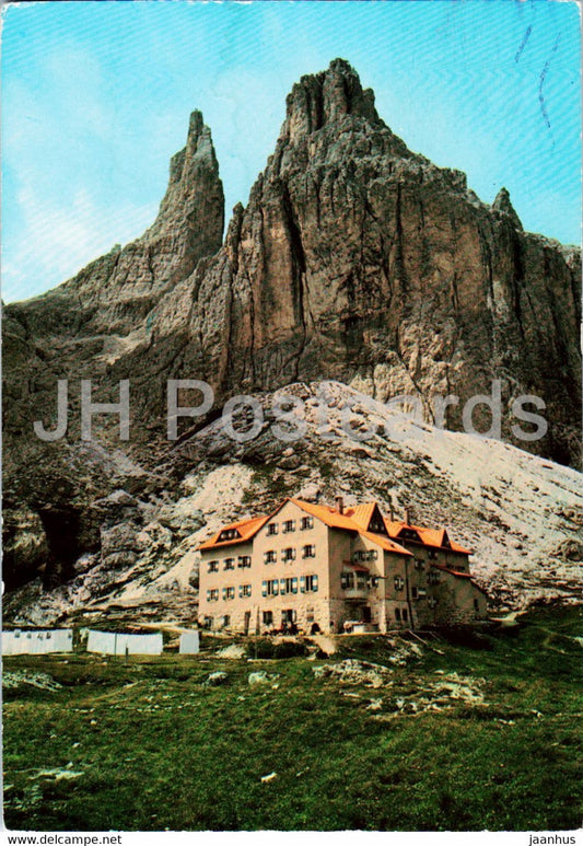 Rifugio Vajolet - Dolomiti - Catinaccio - Torri di Vajolet - 1975 - Italy - used - JH Postcards