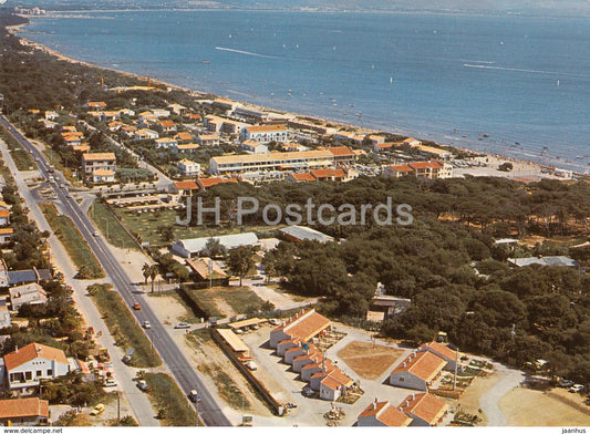 Hyeres Les Palmiers - Lumiere et Beaute de la Cote d'Azur - vue aerienne de La Capte - France - 1982 - used - JH Postcards