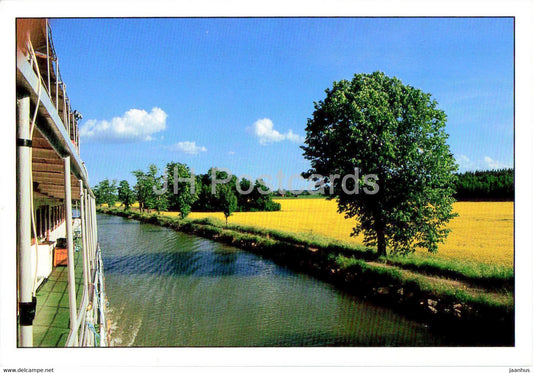 Goteborg - Gota Kanal - ship - landscape - Sweden - unused - JH Postcards