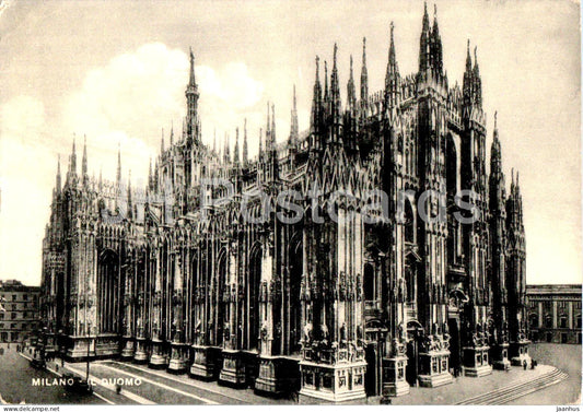 Milano - Milan - Il Duomo - cathedral - old postcard - 1950 - Italy - used - JH Postcards