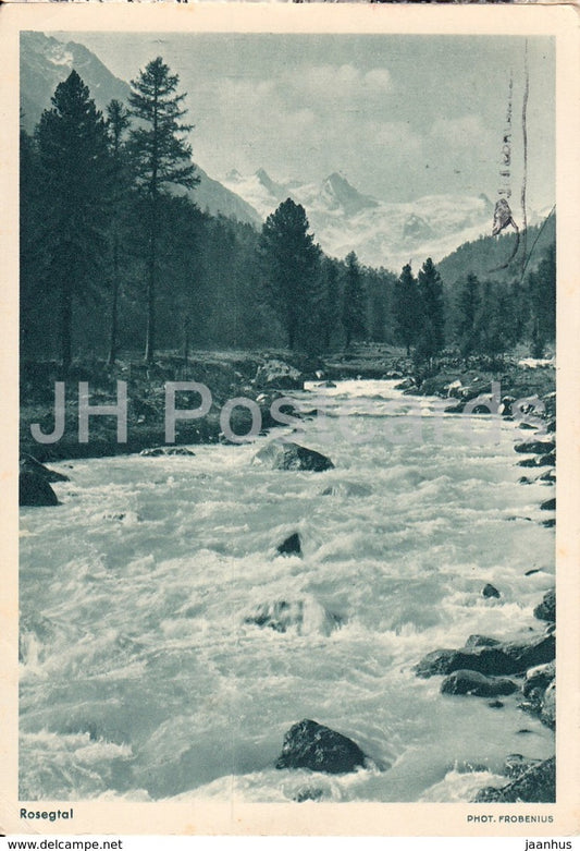 Rosegtal - 1944 - Switzerland - used - JH Postcards