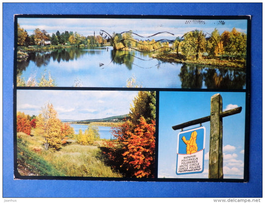 Rovaniemi - Arctic Circle - circulated in Finland 1974 Kemijärvi - Finland - used - JH Postcards