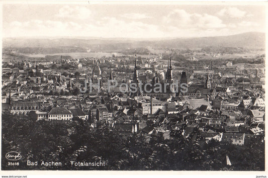 Bad Aachen - Totalansicht - 35698 - old postcard - Germany - unused - JH Postcards