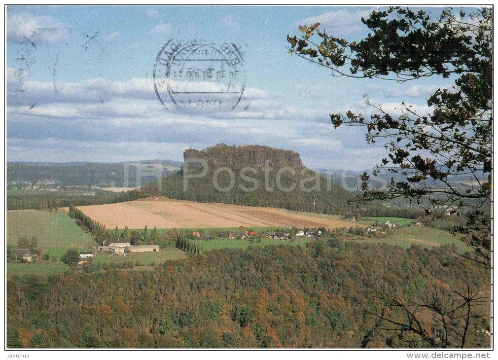 Elbsandsteingebirge - Blick zum Lilienstein - mountain - Germany - 1994 gelaufen - JH Postcards