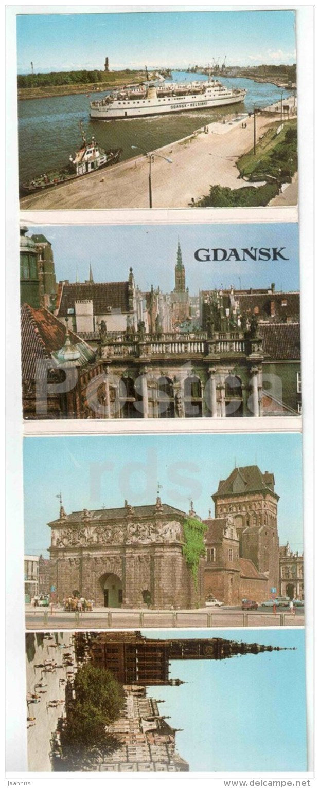 mini photo book - leporello - Gdansk - Danzig - Poland - unused - JH Postcards