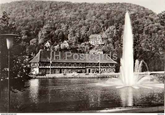 Malzhaus - Fachwerk mit Wilde Mann Motiv - Waffenmuseum Suhl - DDR Germany - unused - JH Postcards