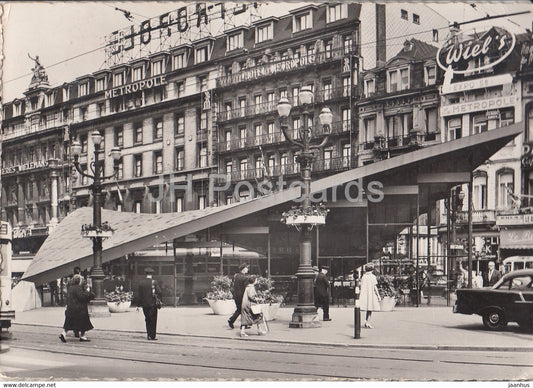 Centre d'Information de Bruxelles - Place de Brouckere - Information Center - old postcard - 1950s - Belgium - used - JH Postcards