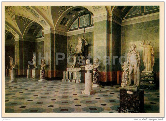 The Jupiter Room in the New Hermitage - Hermitage Interiors - St. Petersburg - Leningrad - 1982 - Russia USSR - unused - JH Postcards