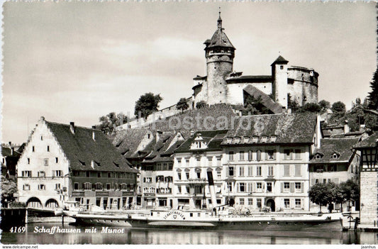 Schaffhausen mit Munot - 4169 - old postcard - Switzerland - unused - JH Postcards