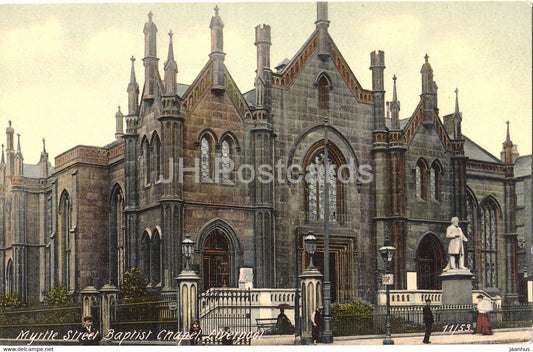 Liverpool - Myrtle Street Baptist Chapel - old postcard - England - United Kingdom - unused - JH Postcards