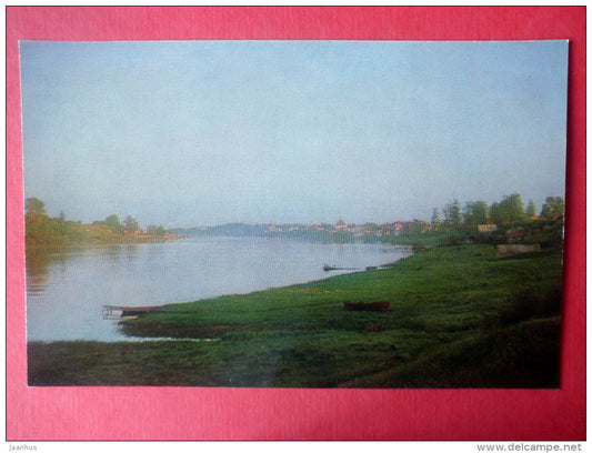 View of Staraya Ladoga - River Volkov - Staraya Ladoga - Leningrad Region - 1971 - Russia USSR - unused - JH Postcards