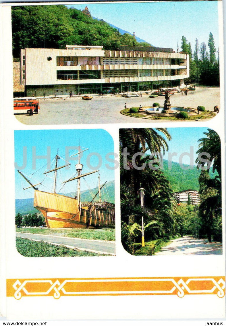 Gagra – Sanatorium Geogia – Gagarin-Platz – Café Caravella – Park – Abchasien – 1987 – Georgien UdSSR – unbenutzt