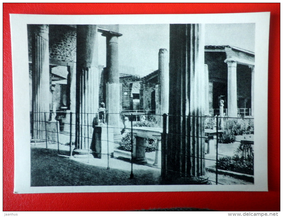 House of the Vettii peristyle in Pompeii , I century AD - Architecture of Ancient Rome - 1965 - Russia USSR - unused - JH Postcards