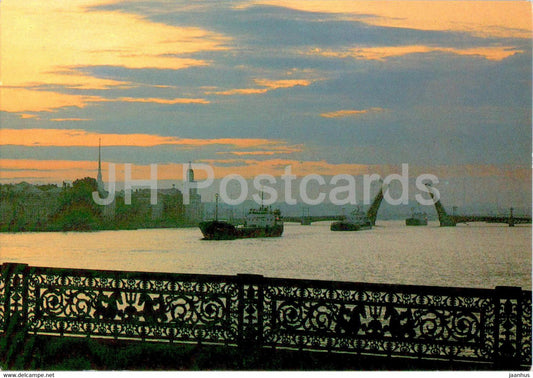 Leningrad - St Petersburg - White Nights - postal stationery - 1986 - Russia USSR - unused - JH Postcards