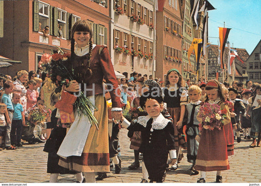 Dinkelsbuhl - Die tausendjahrige Stadt - Kinderlore - folk costumes - children - Germany - unused - JH Postcards