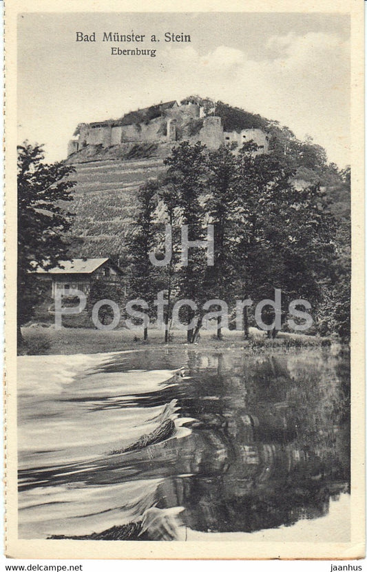 Bad Munster a Stein - Ebernburg - 40079 - old postcard - Germany - unused - JH Postcards