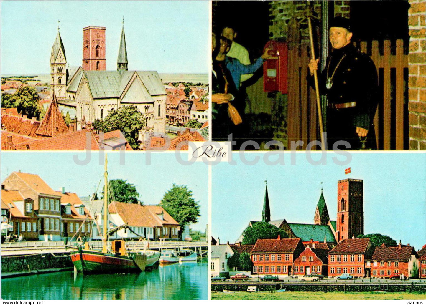 Ribe - Domkirken - Vaegteren - Skibbroen - boat - cathedral - 149 - Denmark - unused - JH Postcards