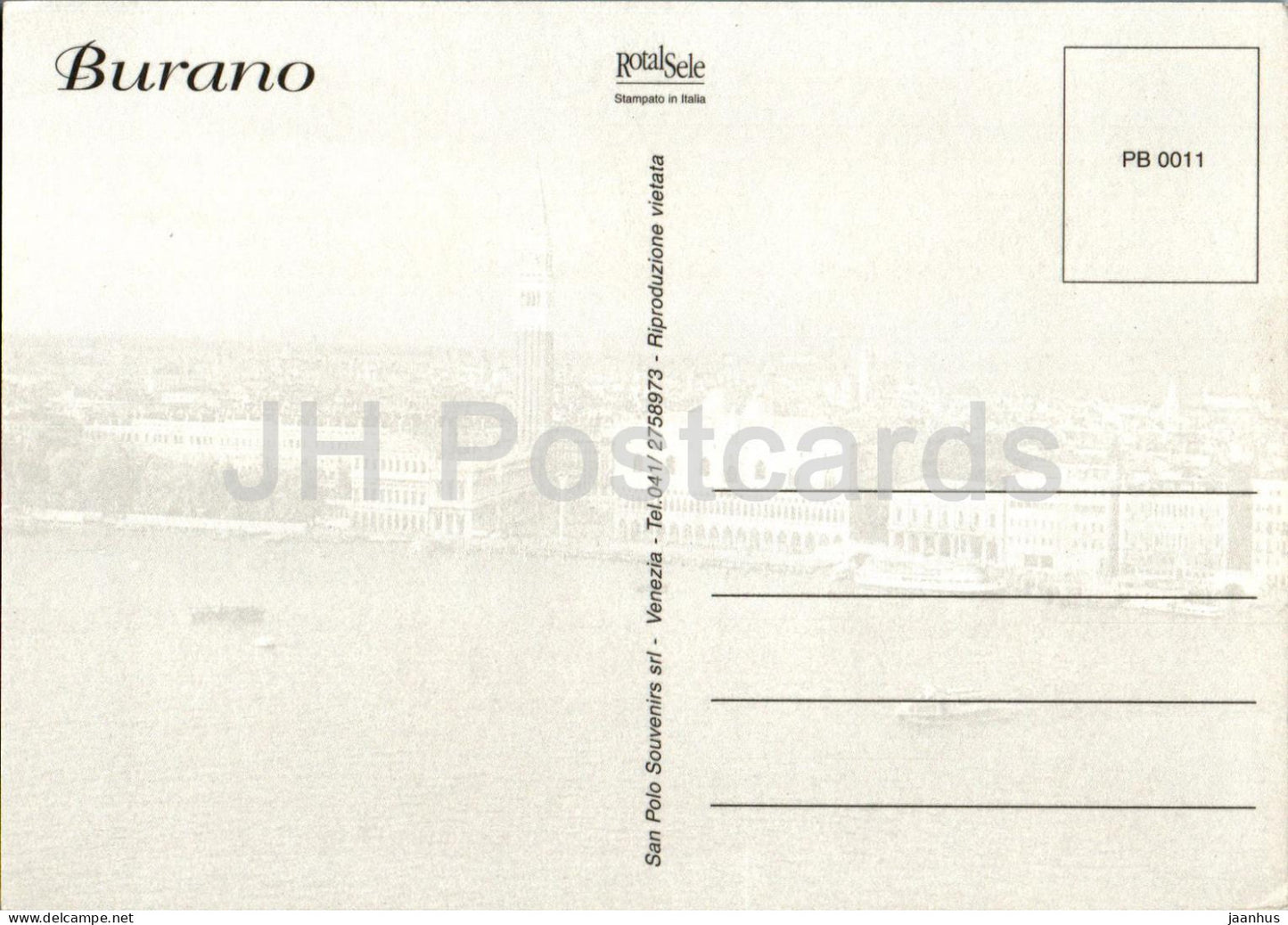 Burano - Multiview - Boot - 0011 - Italien - unbenutzt 