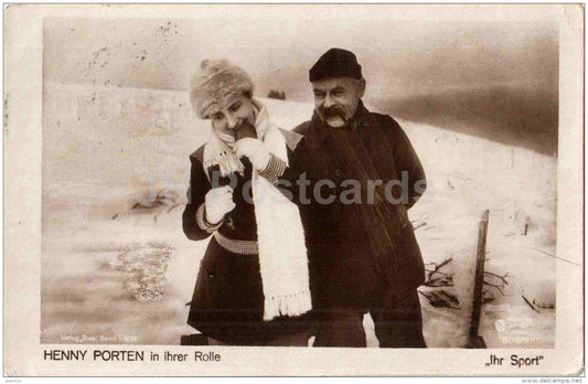 movie actress Henny Porten - Ihr Sport - Verlag Ross - film - 609/5 - Germany - used in Estonia - JH Postcards