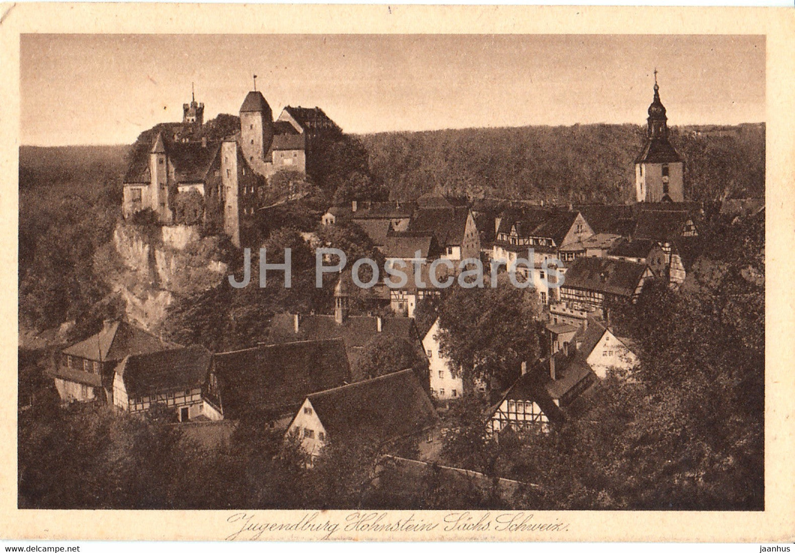 Jugendburg Hohnstein - Sachs Schweiz - 102 - old postcard - Germany - unused - JH Postcards