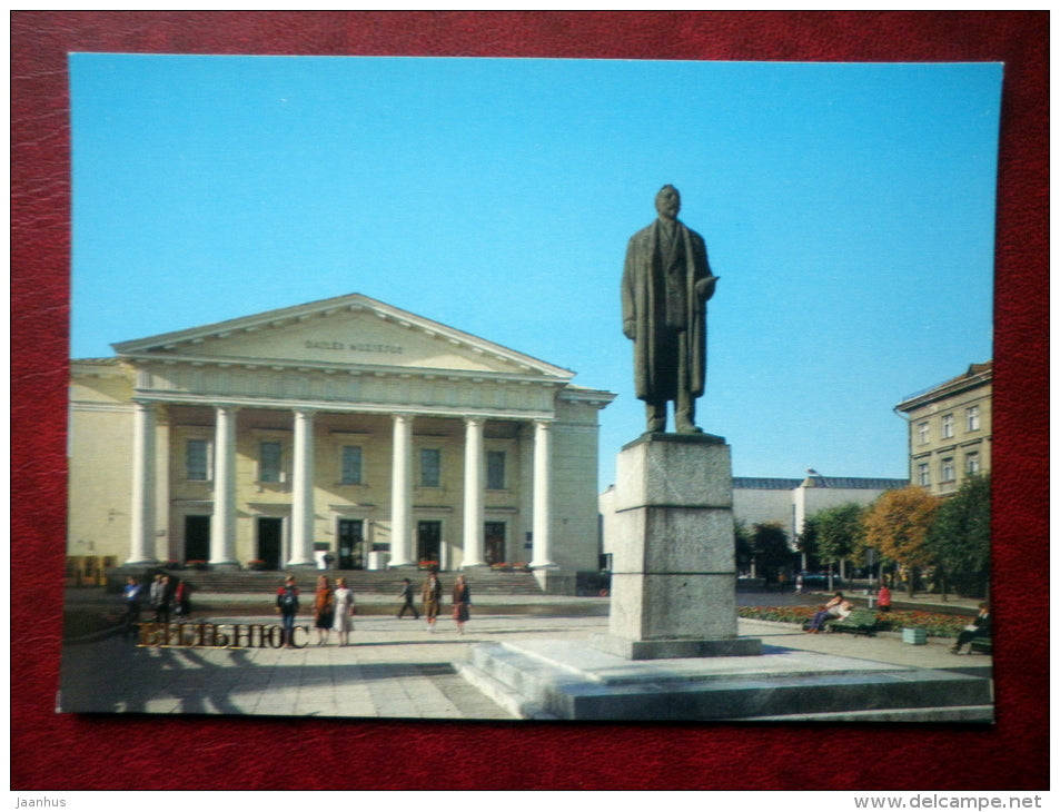 monument to Mitskyavichus-Kapsukas - Vilnius - 1984 - Lithuania USSR - unused - JH Postcards