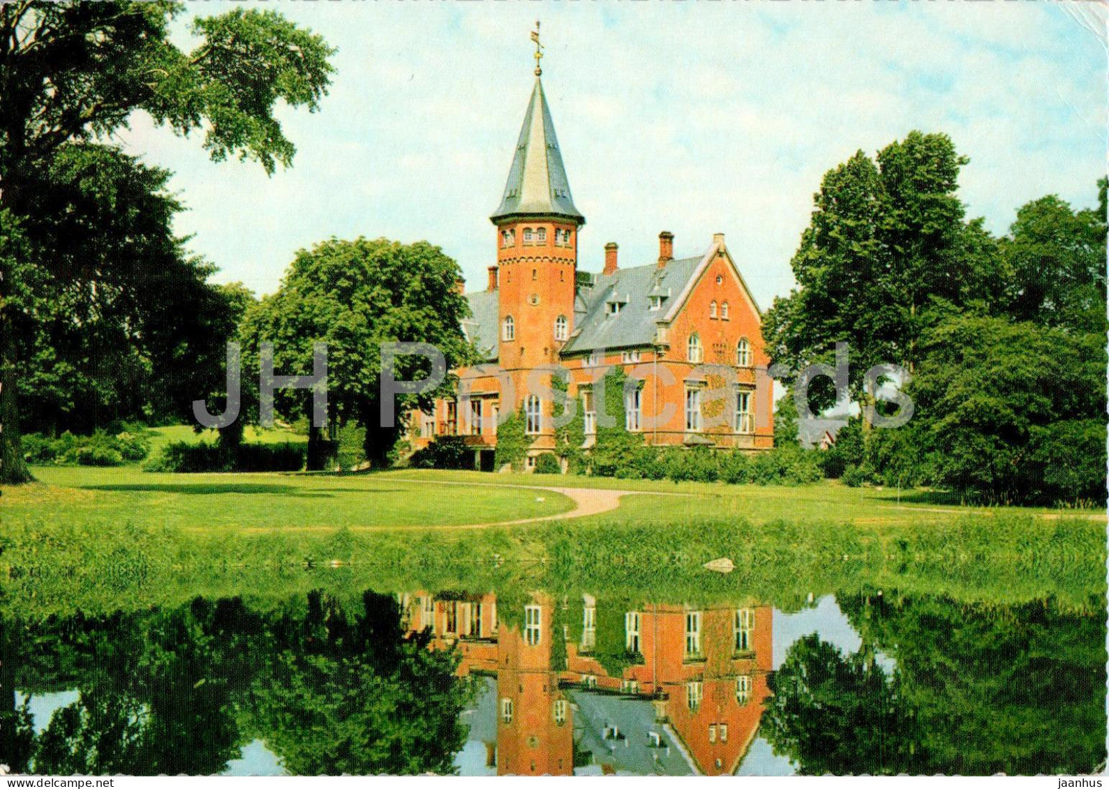 Brattingsborg Slot - castle - 43 - 1972 - Denmark - used - JH Postcards