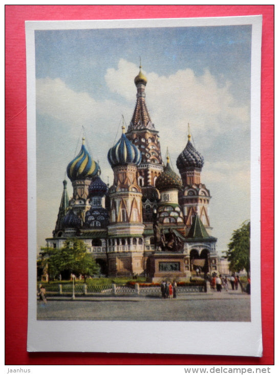 St. Basil Cathedral - Moscow - 1963 - Russia USSR - unused - JH Postcards