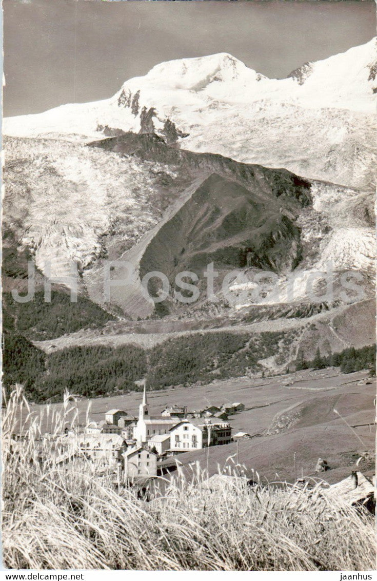 Saas Fee 1800 m - Alphubel - 7343 - old postcard - Switzerland - unused - JH Postcards