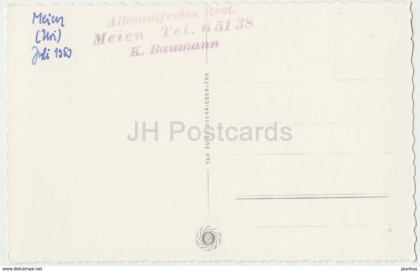 Sustenstrasse mit Meien und Funffingerstocke - 8031 - Switzerland - 1959 - used