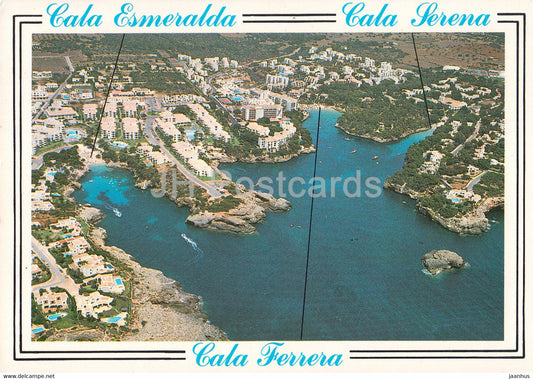 Cala Esmeralda - Cala Serena - Cala Ferrera - Imagenes de Baleares - Images of the Balearic Islands - Spain - used - JH Postcards