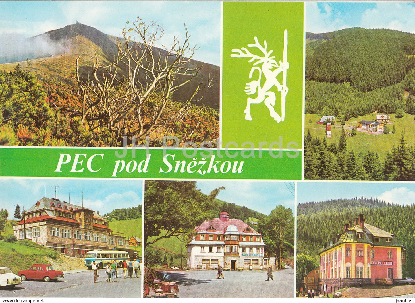 Pec pod Snezkou - hotel Horec - Rehabilitation center ROH Hradec - cafe  1975 - Czechoslovakia - Czech Republic - used - JH Postcards