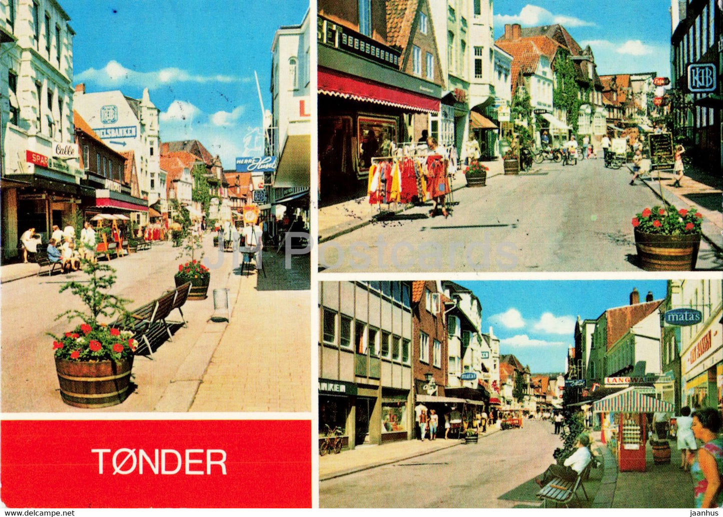 Gagaden i Tonder - The streets in Tonder - 1976 - Denmark - used - JH Postcards