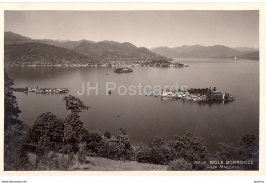 Lago Maggiore - Isole Borromee - 208-28 - old postcard - Italy - unused - JH Postcards