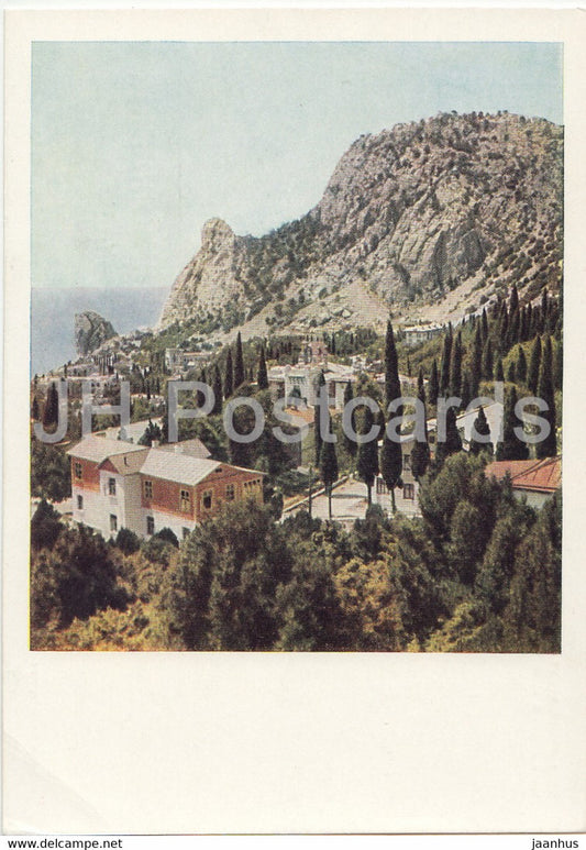 Simeiz - View at the Koshka Hill - Crimea - postal stationery - 1963 - Ukraine USSR - unused - JH Postcards