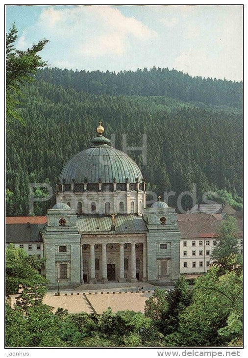 St. Blasien - Schwarzwald - Pfarrkirche St. Blasius - church - 7822 - Germany - 1986 gelaufen - JH Postcards