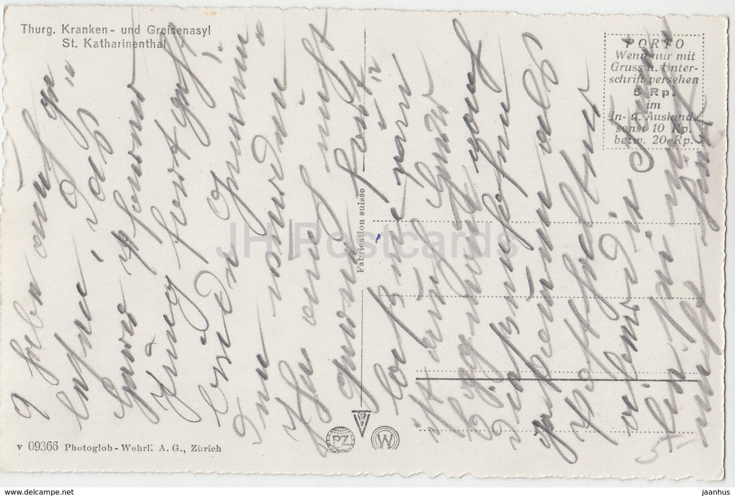 Thurg. Kranken und Greisenasyl St. Katharinenthal - 09366 - 1 - Switzerland - old postcard - used