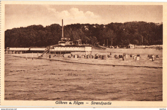 Gohren a Rugen - Strandpartie - old postcard - 2180 - Germany - unused - JH Postcards