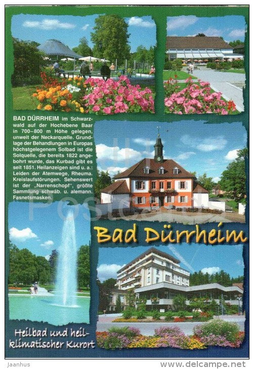 Bad Dürrheim - Sole-Heilbad im Schwarzwald - Dürr 690 - Germany - 2004 gelaufen - JH Postcards