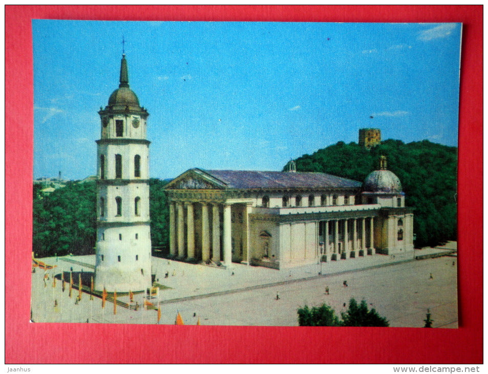 The Picture Gallery and Belfry - former Cathedral - Vilnius Old Town - 1981 - Lithuania USSR - unused - JH Postcards