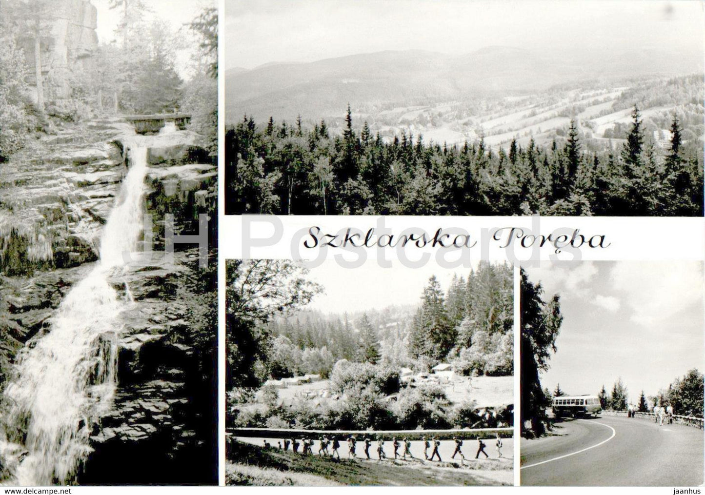 Szklarska Poreba - Wodospad Kamienczyka - camping - Zakret Smierci - 36 - multiview - Poland - used - JH Postcards